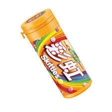 Skittles candy in fruity tea flavors with vibrant packaging and chewy bite-sized pieces